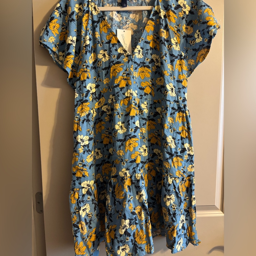 Universal Thread Blue Floral Mini Dress
